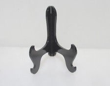 Wooden Easel Picture Stand Plate Holder Rack Display Gold Wood 5.5"H