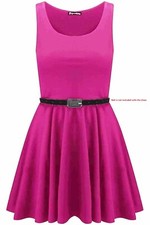 Womens Skater Dress Ladies