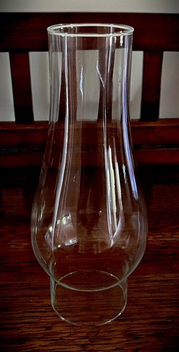 Clear glass chimney - glass,