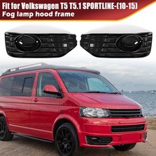 Front Bumper Fog Light Cover Grill For VW Transporter T5 T5.1 Sportline 10-2015