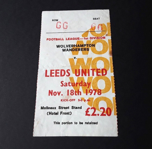 Wolves leeds united ticket - wolves, v