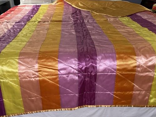 Antique vtg satin stripes - vtg,