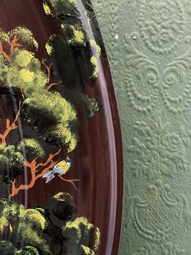 Hand painted mirror candle - ,