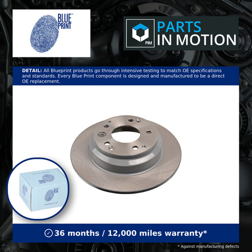 Brake discs pair solid rear - 2x,