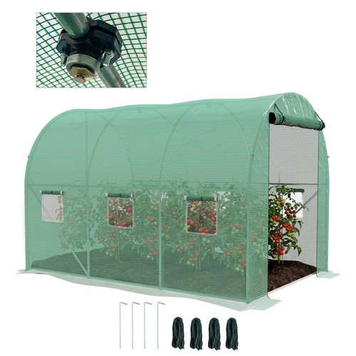 Outsunny polytunnel green - polytunnel,