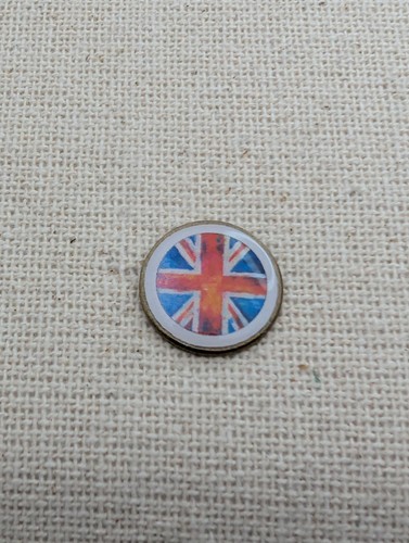 Union jack flag badge - union,