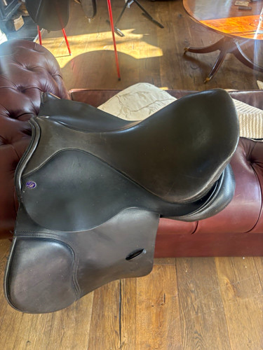 Saddle black leather - black,