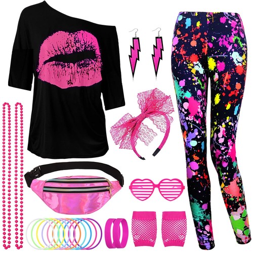 Uxclishe 80s fancy dress for - dress,
