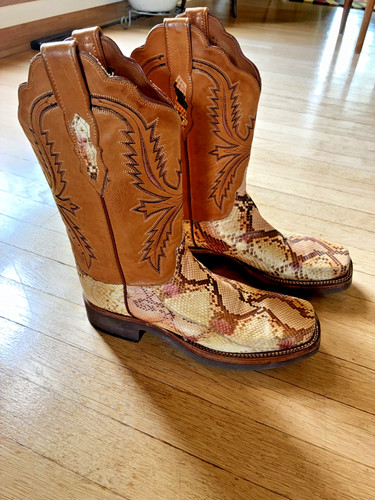 Lucchese natural belly cut - natural,