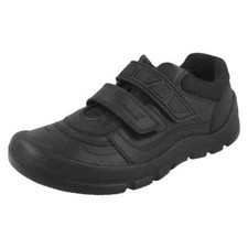 Senior Boys Rhino by Startrite School Shoes Rhino Warrior Black Leather