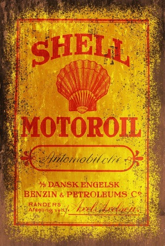 Shell motor oil - oil, aged