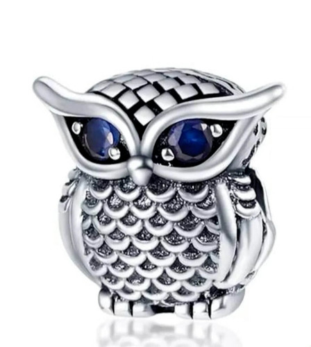 Owl lover charm sterling - charm,