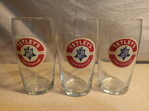 Tetley bitter pint glass - bitter,