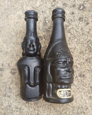two vintage miniature bottles of Inca Pisco Collectable Peruvian memorabilia