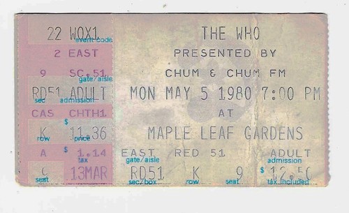 The who toronto ontario - the, 5/5/80
