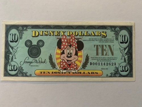 Disney dollar minnie - mouse, $10