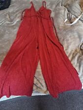 Ladies Primark Size 16 Jumpsuit. Red
