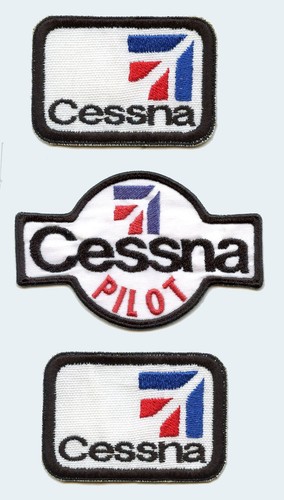 Cessna pilot patch set 2 - cessna, 3