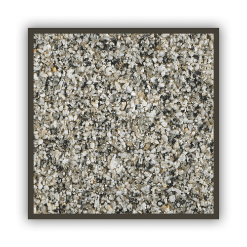 Silver granite 3mm - silver, 1-3mm