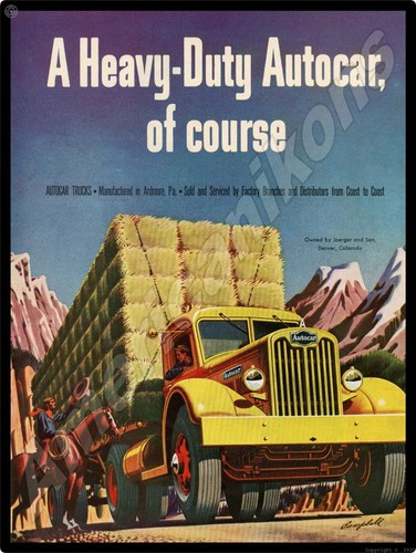 Vtg look autocar - trucks, new