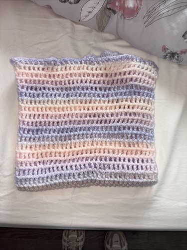 Hand made crochet baby blanket - crochet,