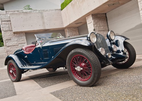 Vintage car poster - car, wall