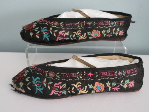 Antique chinese shoes slippers - chinese,