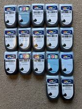 Dulux Paint 17 Sample Pots Various Shades Of Blue