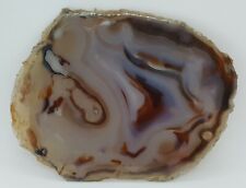 Large thin translucent slab of polished agate