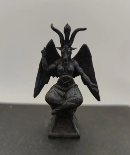 Baphomet mini statue bronze - baphomet,