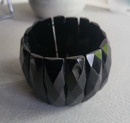 Antique victorian whitby jet - victorian,