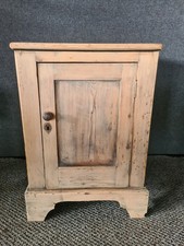 Antique rustic pine cupboard