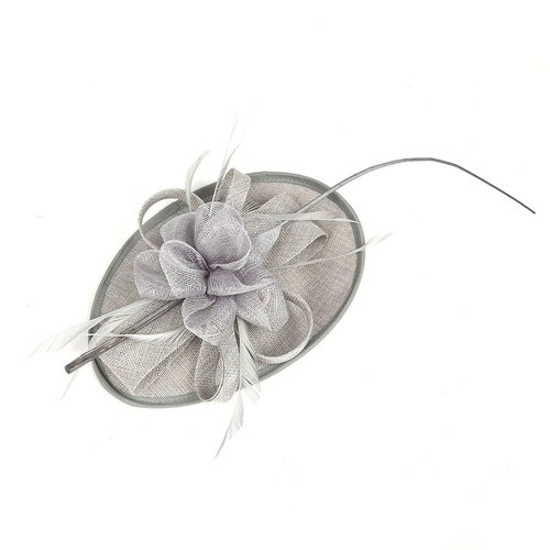 Sinamay flower fascinator - flower,