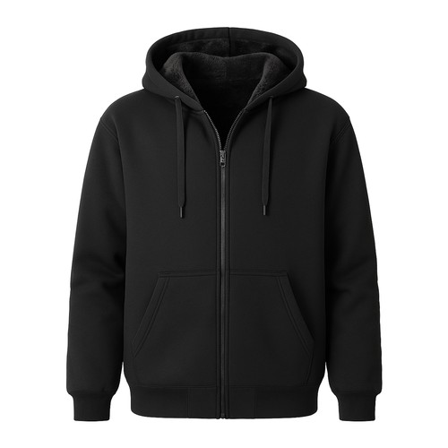 Men zip hoodie warm - -,