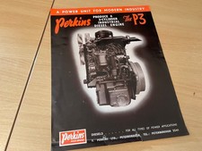 1955 PERKINS P3 DIESEL ENGINE INDUSTRIAL  SALES BROCHURE / LEAFLET SHEET