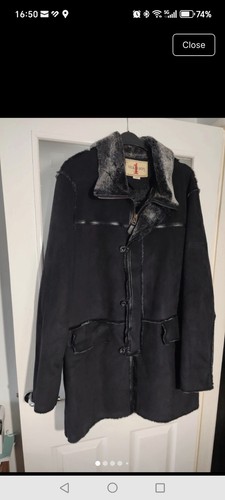 Nickelson mens black coat size - nickelson,