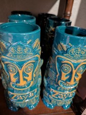 Vtg Set of 6 Zaya Rum Tiki Mug