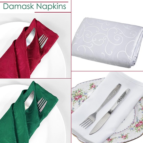 Damask fabric napkins dining - fabric,