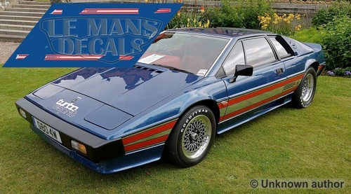 Decals lotus esprit turbo - esprit,