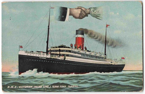 Rms victorian allan line hands - victorian,