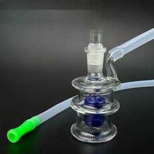 8cm Mini Glass Bong Blue