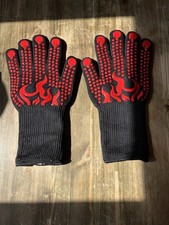 1 Pair Extreme Heat Resistant Mitts BBQ Grilling Cooking Oven Gloves 1472°F UK 