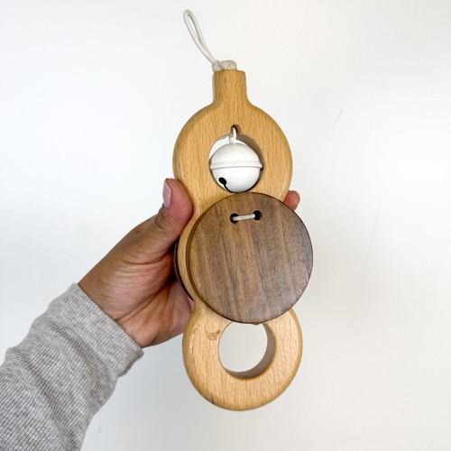 Lovevery wooden batting bell - wooden,