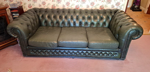 Leather chesterfield seater - chesterfield,