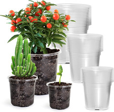 36Pcs Plastic Plant Pots, 9CM