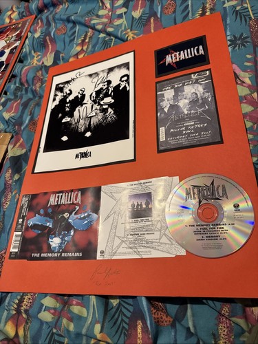 Metallica signed full band - metallica,