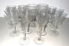 ANTIQUE  Selection Of 16 Pall Mall Glasses Various Sizes & Shapes