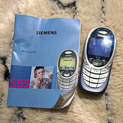 Siemens s55 silver - silver/grey, bar
