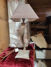 Porta Romana Ribbon Table Lamp Burnt Silver With Shade