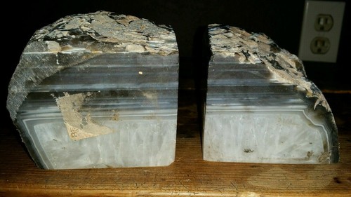 Bookends agate geode - ,